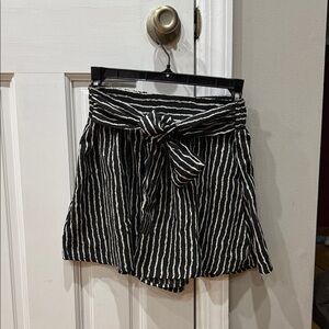 Silence + Noise Zebra Stripe shorts